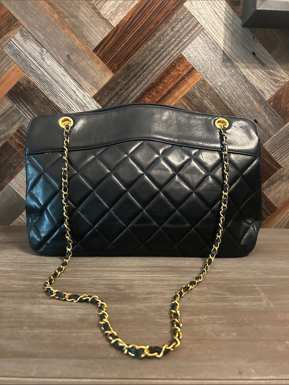 Vintage Chanel Quilted Lambskin Shoulder Bag